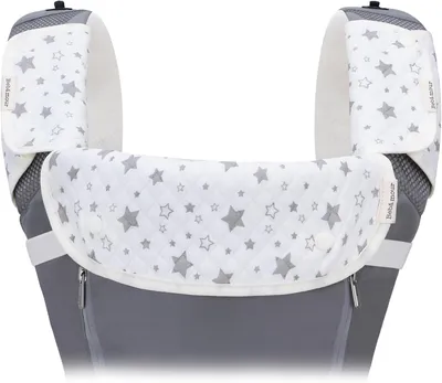 Imagen del producto de Protectores para chupete para portabebés, juego de 3 unidades, 100% algodón, con estampado de estrellas, para bebés recién nacidos hasta niños pequeños