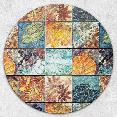 Produktbild von Glas-Herdabdeckplatten Glaskeramikkochfeld-Abdeckung Spritzschutz Glas Runden Schneidebrett fi40 cm - Mosaikfliesen