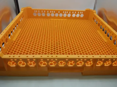 Image de Besteckkorb orange L 500mm B 500mm H 100mm Maschenart feinmaschig