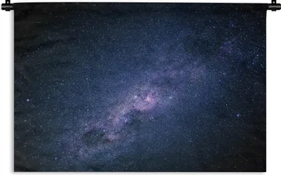 Produktbild von MuchoWow® Wandteppich Wandbehang Die Milchstraße an einem dunklen Himmel 90x60 cm Tapisserie Dekoration Wandtuch - Wandskulpturen - Bildteppich