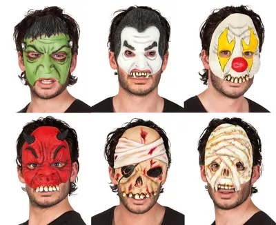 Immagine prodotto di Mezza maschera di Halloween in lattice 97500