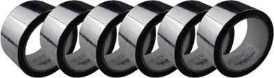 Produktbild von Hochleistungs Alu Polypropylen Klebeband 50mmx50m, 6 Rollen (300m) silber, wasserdicht & reißfest