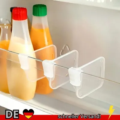 Produktbild von 5 10 15 20 Stück Robuste Durchsichtige Kühlschrank-Organizer-Trennwände