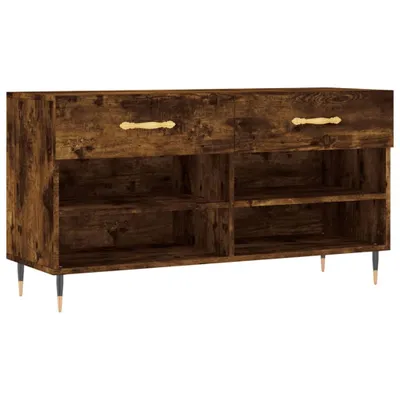 Obrázek produktu pro Botník kouřový dub 102 x 35 x 55 cm kompozitní dřevo