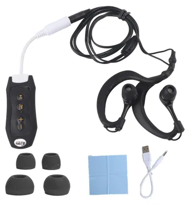 Image de Lecteur MP3 FM étanche IPX8 de 4 Go, lecteur portable étanche pour la plongée, avec casque et clip