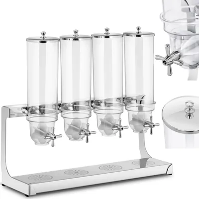 Obrázok produktu pre Expondo Royal Catering dávkovač müsli – 4 x 3,5 l – 4 nádoby