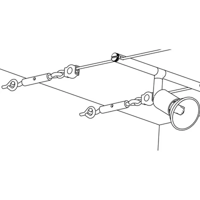 Image de Wire System Light&Easy Set de montage de tension chrome mat métal
