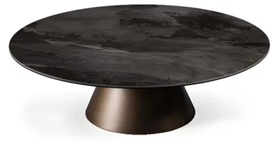Produktbild von Couchtisch Design Tische Wohnzimmer möbel Luxus Bronze Metall Runder Tisch