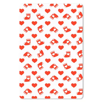Produktbild von MuchoWow® Mauspad Mousepad Weihnachten - Muster - Valentinstag 18x27 cm - Mousepads - Maus Mat - Pad - Mausunterlage
