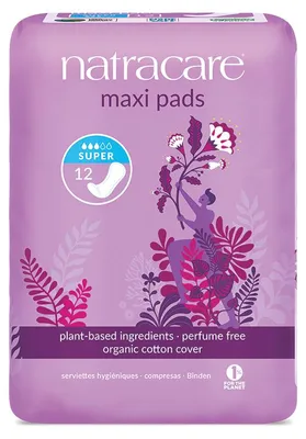 Productafbeelding van Natracare Maandverband super (12 stuks)