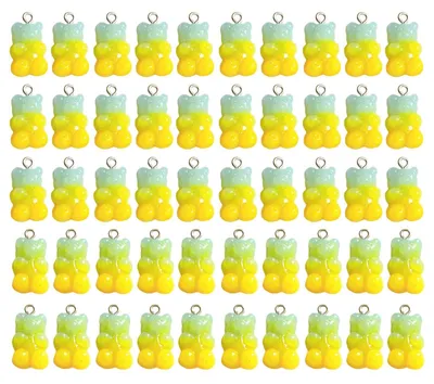 Imagen del producto de Juego de 50 adornos de resina en diversos colores