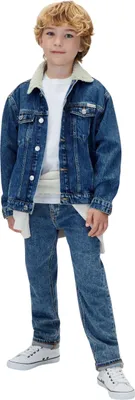 Produktbild von Calvin Klein Jungen Sherpa-Kragen Jeansjacke Lvckfjd07b Andere Jacken, Denim (Be