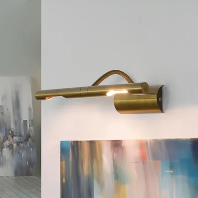 Immagine prodotto di Elegante lampada da parete "Picture light" in metallo in ottone antico a 2 luci G9 classica per corridoio