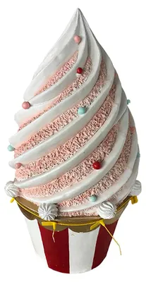 Produktbild von Clayre & Eef Dekoration Cupcake Weiß Keramik