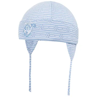 Produktbild von Erstlingsmütze Babymütze Jungen Übergangsmütze Bindemütze, Blau-Flugzeug, Gr. 36