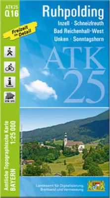 Image de ATK25-Q16 Ruhpolding (Carte topographique officielle 1:25000)