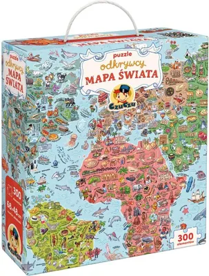 Zdjęcie produktu dla CzuCzu Puzzle odkrywcy Mapa Świata 7+ 93693