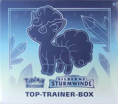 Produktbild von Pokemon Sammelkartenspiel: Silberne Sturmwinde Top-Trainer-Box (+)