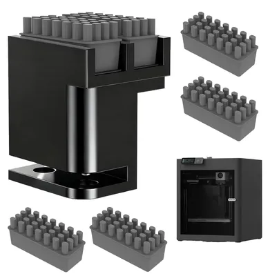 Reinigungsset für 3D-Drucker – Bürste + 4 Silikon-Düsen