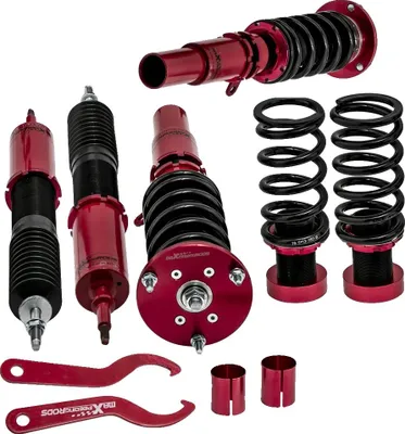 Image de Kit de suspension filetée, compatible avec BMW Série 3 E90 E91, réglable en hauteur
