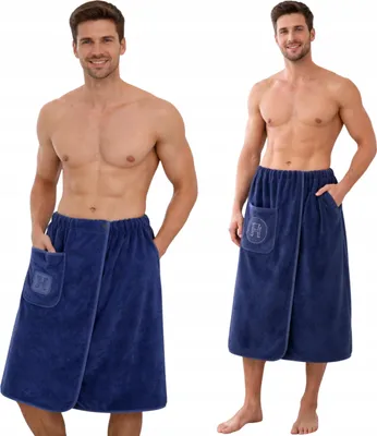 Zdjęcie produktu dla Ręcznik Kilt Do Sauny Spa Męski Pareo Na Basen Zestaw Kąpielowy 80X150