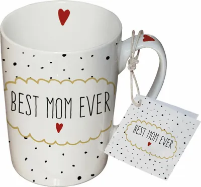 Produktbild von PPD Becher Best Mom, Henkelbecher, Kaffeetasse, Becher, Tasse, New Bone China, 250 ml, 551277
