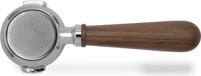 Image de Porte-filtre sans fond avec poignée en bois de noyer Lelit PLA580W