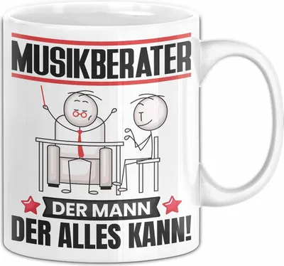 Produktbild von Musikberater Tasse Geschenk für Musikberater Der Mann Der Alles Kann Geschenkidee zum Geburtstag (Weiß)
