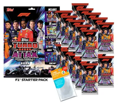 Produktbild von Bundle mit Turbo Attax Formel 1 2026 - 1 Starter + 20 Booster + exklusive collect-it Hüllen