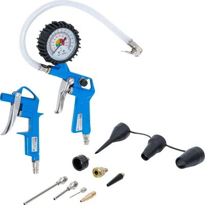Produktbild von BGS TECHNIC Druckluft-Ausblas- und Reifenfüllpistolen-Satz, 3369, 10-teilig