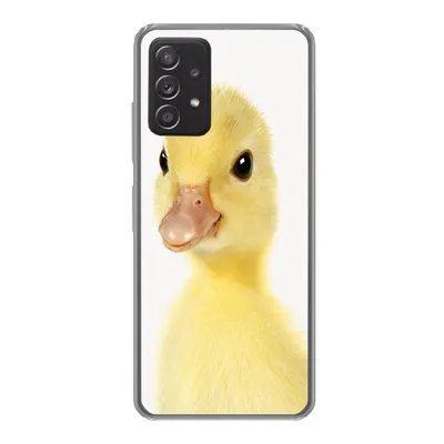 Produktbild von MuchoWow® Handyhülle Schutzhülle Hülle für Samsung galaxy a73 Ente - Küken - Süß - Kinder - Mädchen - Jungen Silikon Softcase Handy Hülle - Handyhülle