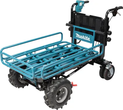 Produktbild von Makita Akku-Schubkarre LXT 18 V x 2 - 300 kg (<3°) - 0 - 1,5 / 3,5 / 5,0 km/h