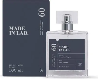 A product shot of a perfume bottle and its packaging.