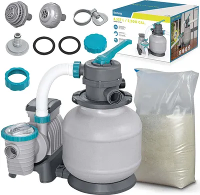 Immagine prodotto di Pompa per sabbia 8327 l/h + sabbia 25kg Bestway 58499