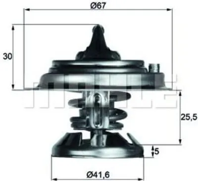 Produktbild von Mahle Thermostat für Mercedes