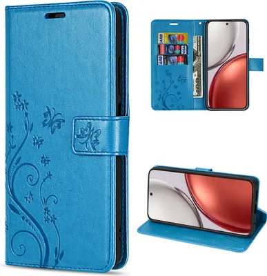 Produktbild von Hülle für Honor Magic 8 Lite Handyhülle Schutzhülle Wallet Case Klapphülle Etui Blau
