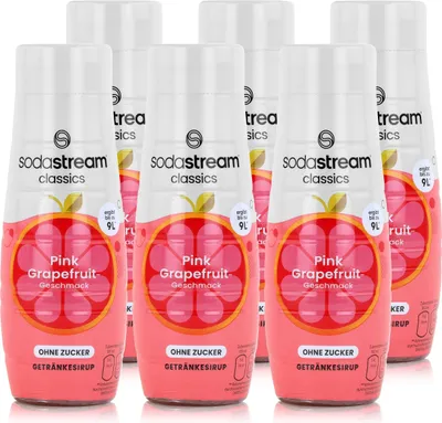 Produktbild von SodaStream Getränke-Sirup ohne Zucker Pink Grapefruit 440ml (6er Pack)