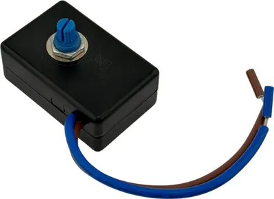 Produktbild von Drehdimmer Dimmer mit Drehschalter LD-610 mit Kabel für Wolfram Glühlampen 25-150W, LED 3-25W, schwarz