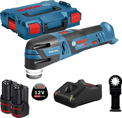 Produktbild von Bosch Akku-Multi-Cutter GOP 12V-28 / 2x 3,0 Ah Akku + Ladegerät in L-Boxx