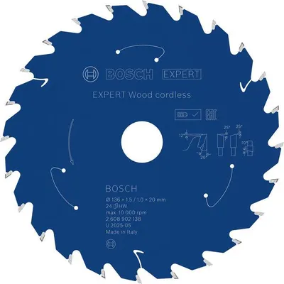 Produktbild von EXPERT Wood Kreissägeblatt, 136x20 mm, Z24