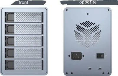 Obrázek produktu pro Skříň pro pevné disky, podpora RAID, vysokorychlostní přenos dat, 5 pozic - FS5C3