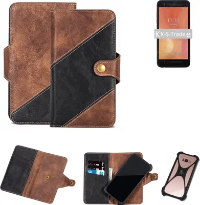 Produktbild von K-S-Trade Handy Hülle Schutz Hülle Schutzhülle Bookstyle Case kompatibel mit Huawei Honor Play Handy Cover Hülle Schutztasche 1x