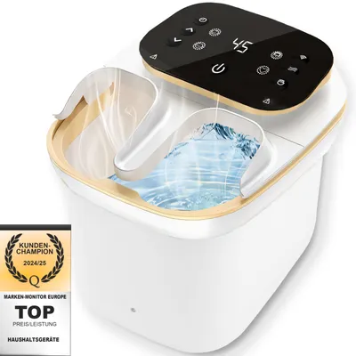 Produktbild von Fußsprudelbad mit Heizfunktion, Elektrische Fußbad mit Massagerollen, Fußmassage, Massagegerät, Shiatsu-Fußmassagegerät für Wellness zu Hause Retoo