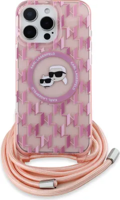 Immagine prodotto di Karl Lagerfeld iPhone 16 Pro Custodia posteriore - teste Magsafe IML KC - cavo - Rosa