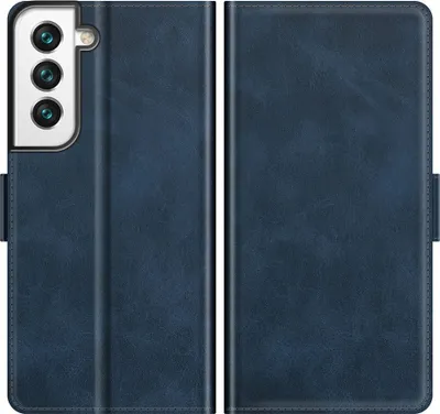 Produktbild von Mobigear Slim Magnet  Samsung Galaxy S22 Hülle Klapphülle Geldbörse - Blau