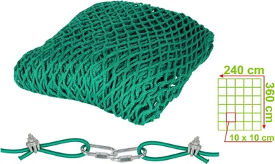 Produktbild von AVERDE Futtersparnetz Heunetz 3,6 x 2,4 m, HD, 10 cm Maschenweite