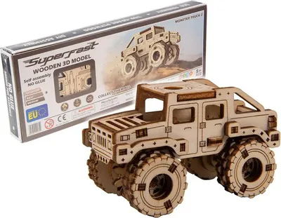 Obrázek produktu pro WOODEN.CITY MONSTER TRUCK 2, 65 kusů