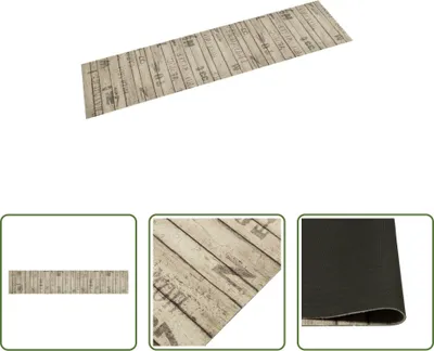 Immagine prodotto di The Living Store Tappeto da cucina lavabile in velluto 60x300 cm