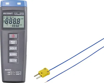 Produktbild von VOLTCRAFT K102 + TP 202 Temperatur-Messgerät Fühler-Typ K