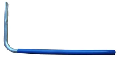Produktbild von Mottez werkzeughaken gerade plastifiziert 42 cm - Blau - Antirutsch | Wandmontage